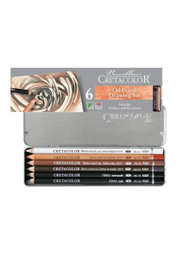 Estojo Desenho Oil Pencils Set C/6 Pçs 40007 Cretacolor